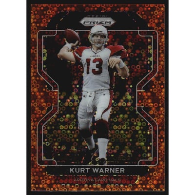 2021 Panini Prizm Prizms Orange Disco #82 Kurt Warner