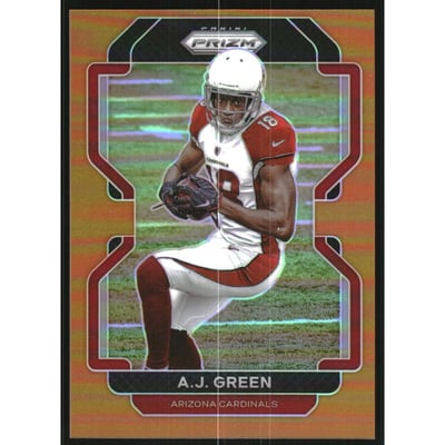 2021 Panini Prizm Prizms Orange #74 A.J. Green