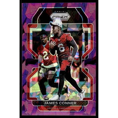 2021 Panini Prizm Prizms Purple Ice #78 James Conner