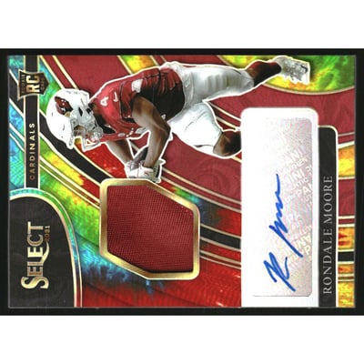 2021 Select Rookie Signature Memorabilia Prizm Tie Dye #20 Rondale Moore