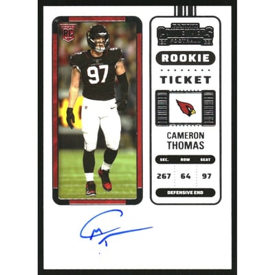 2022 Panini Contenders #191A Cameron Thomas AU RC