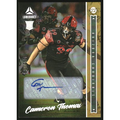 2022 Panini Luminance Autographs Gold #160 Cameron Thomas/100