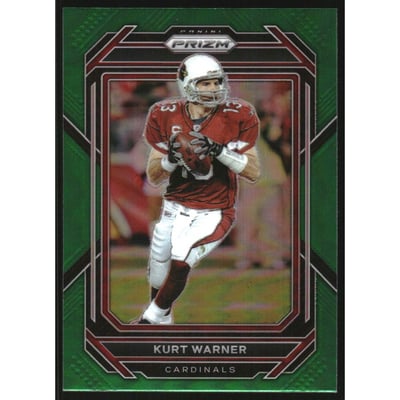 2022 Panini Prizm Prizms Green #9 Kurt Warner
