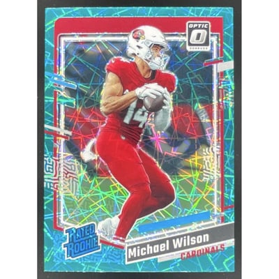 2023 Donruss Optic Teal Velocity Prizm #204 Michael Wilson RC