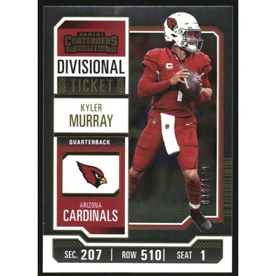 2023 Panini Contenders Divisional Ticket #3 Kyler Murray