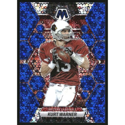 2023 Panini Mosaic Mosaic No Huddle Blue #5 Kurt Warner