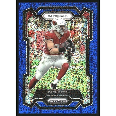 2023 Panini Prizm Prizms Blue Sparkle #6 Zach Ertz