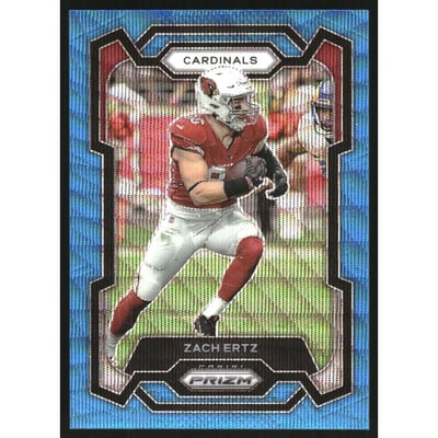 2023 Panini Prizm Prizms Blue Wave #6 Zach Ertz