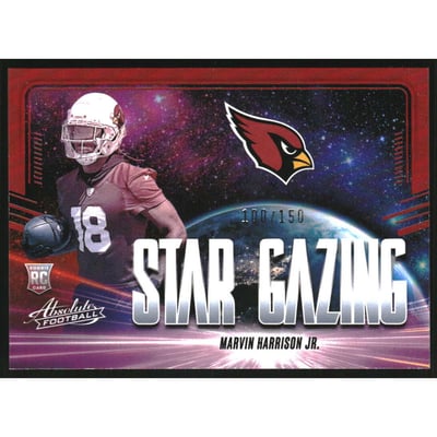 2024 Absolute Star Gazing Spectrum Red #20 Marvin Harrison Jr.