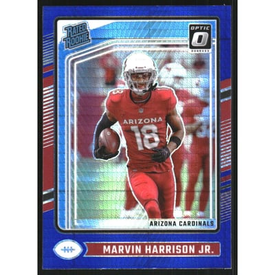 2024 Donruss Optic Blue Hyper #276 Marvin Harrison Jr. RR