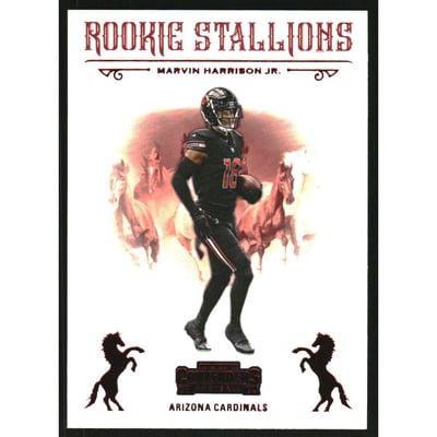 2024 Panini Contenders Rookie Stallions Red #5 Marvin Harrison Jr.