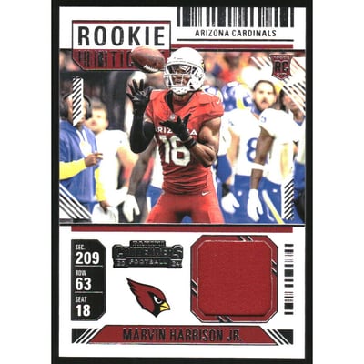 2024 Panini Contenders Rookie Ticket Swatches #30 Marvin Harrison Jr.