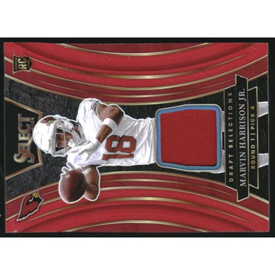 2024 Select Draft Selections Memorabilia Prizm Red #6 Marvin Harrison Jr.