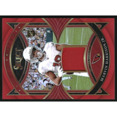 2024 Select Rookie Swatches Prizm Red #22 Marvin Harrison Jr.
