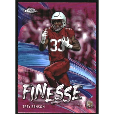 2024 Topps Chrome Finesse Pink Refractors #F9 Trey Benson