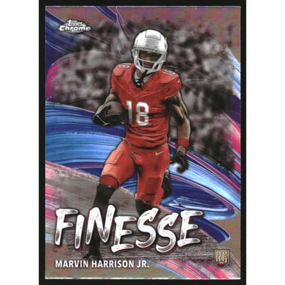 2024 Topps Chrome Finesse Refractors #F5 Marvin Harrison Jr.