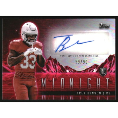 2024 Topps Midnight Rookie Horizon Signatures Twilight #RHSTB Trey Benson