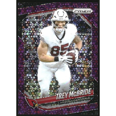 2025 Panini Prizm Prizms No Huddle Purple #274 Trey McBride