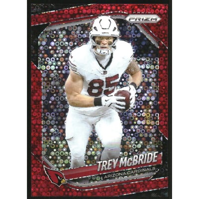 2025 Panini Prizm Prizms No Huddle Red #274 Trey McBride
