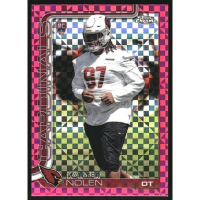 2025 Topps Chrome Hot Pink Xfractors #365 Walter Nolen