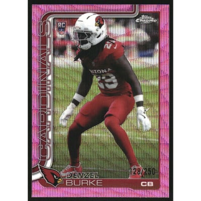2025 Topps Chrome Pink Wave Refractors #368 Denzel Burke