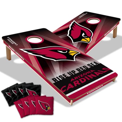 Arizona Cardinals 2' x 4' City Scape Wood Cornhole Game with Bags