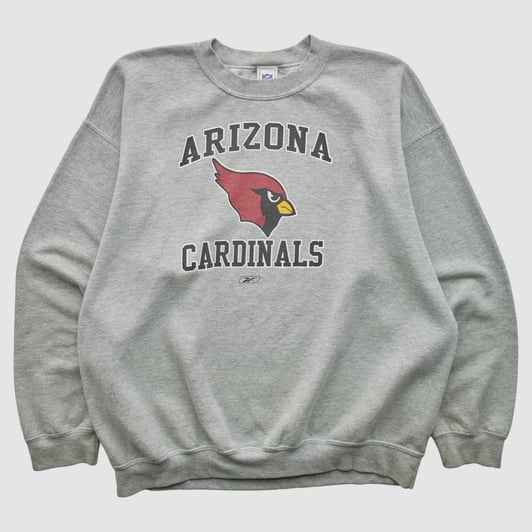 Arizona Cardinals 2000s Pullover Sweatshirt - Heather Gray - L by Fanatics Real Vintage