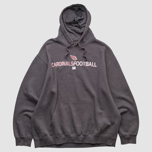 Arizona Cardinals NFL 2010s Hooded Pullover Sweatshirt - Charcoal - L by Fanatics Real Vintage