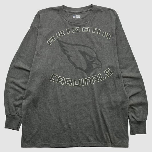Arizona Cardinals NFL 2010s Long Sleeve T-shirt - Dark Heather Gray - 2XL by Fanatics Real Vintage