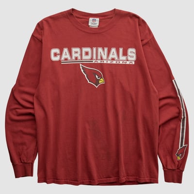 Arizona Cardinals NFL 2010s Long Sleeve T-shirt - Red - M by Fanatics Real Vintage