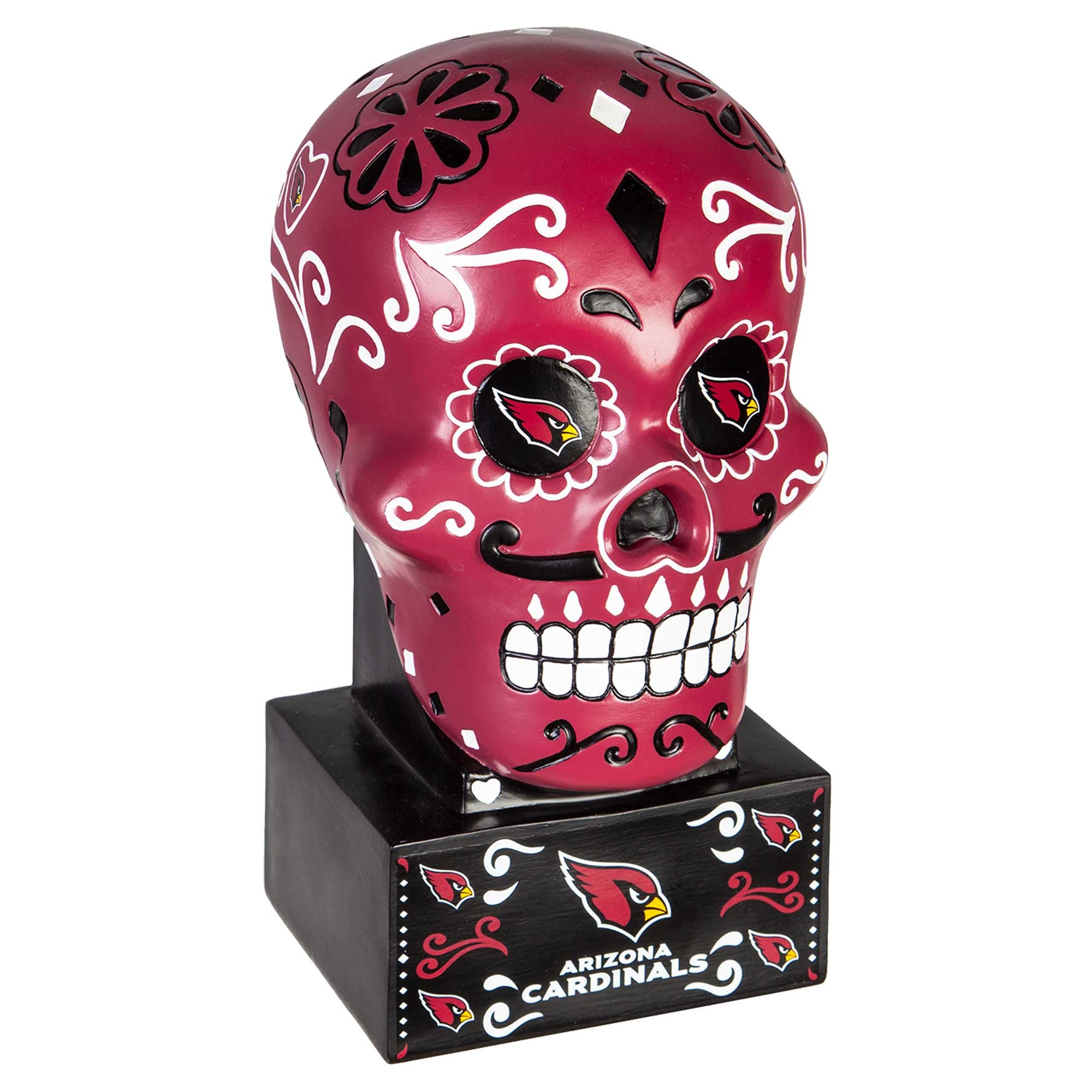 Arizona Cardinals Team Color Sugar Skull Statue