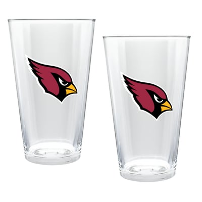Arizona Cardinals Two-Piece 16oz. Double Play Pint Glass Set