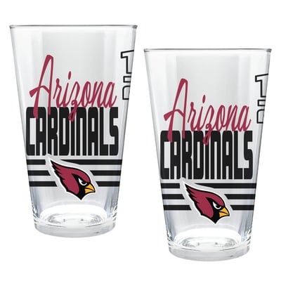 Arizona Cardinals Two-Piece 16oz. Heritage Pint Glass Set