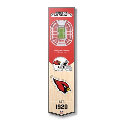 Arizona Cardinals Fanpoint 8'' x 32'' 3D StadiumView Banner