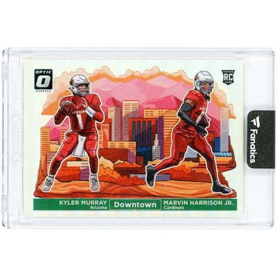 Kyler Murray & Marvin Harrison Jr. Arizona Cardinals 2024 Panini Donruss Optic Downtown #15 Rookie Card