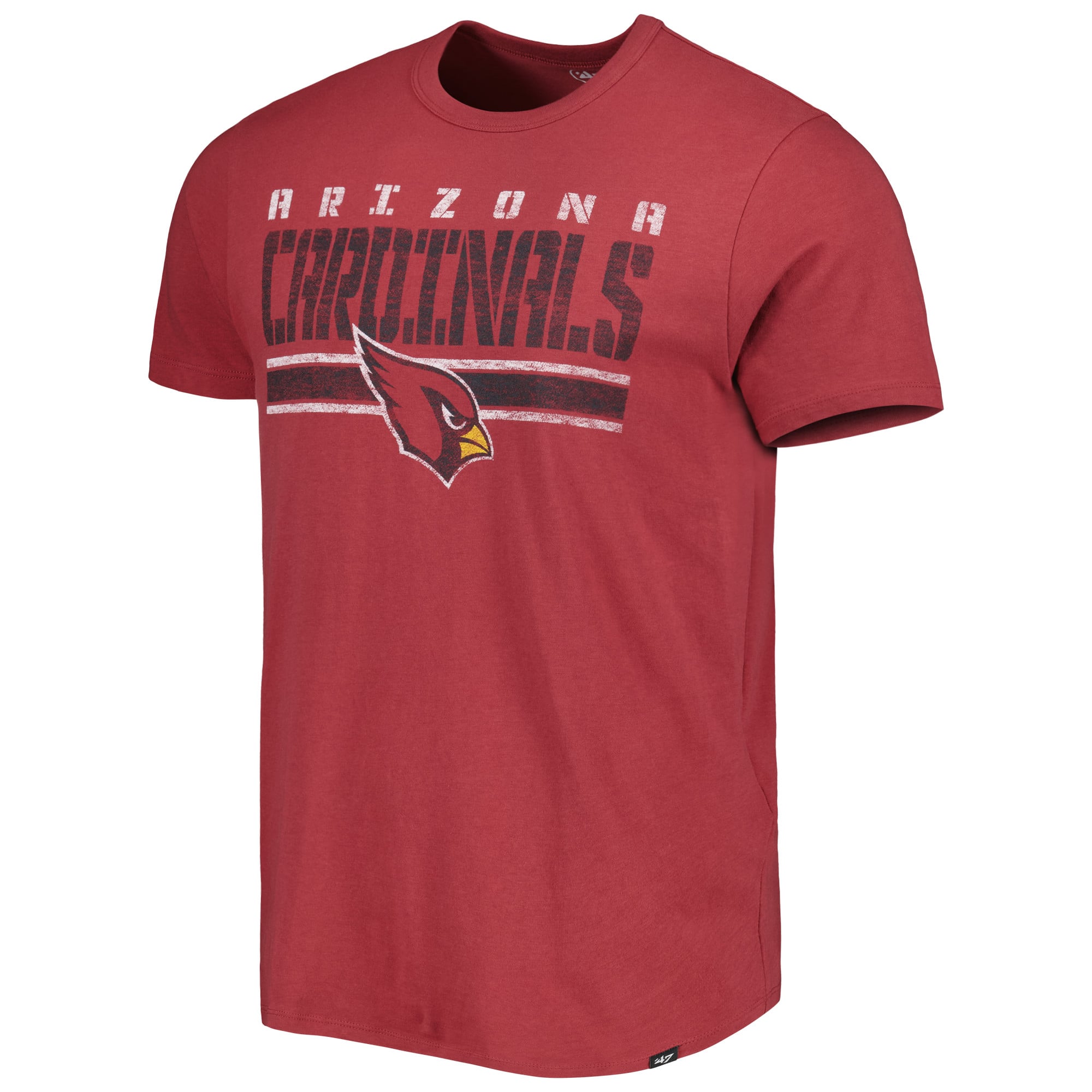 Men's '47 Cardinal Arizona Cardinals Team Stripe T-Shirt