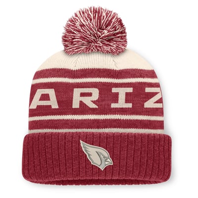 Arizona Cardinals Fanatics Men's Cuffed Knit Hat with Pom - Red