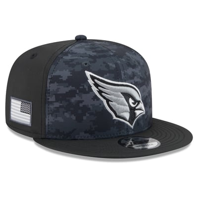 Arizona Cardinals New Era 2026 Salute To Service 9FIFTY Snapback Hat - Black