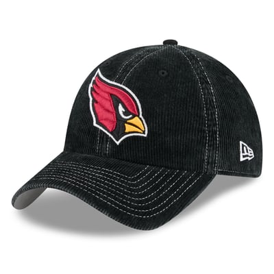 Arizona Cardinals New Era Corduroy Casual Classic Adjustable Hat - Black