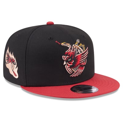 Arizona Cardinals New Era Corazon Cardenal Collection 9FIFTY Snapback Hat - Black/Cardinal