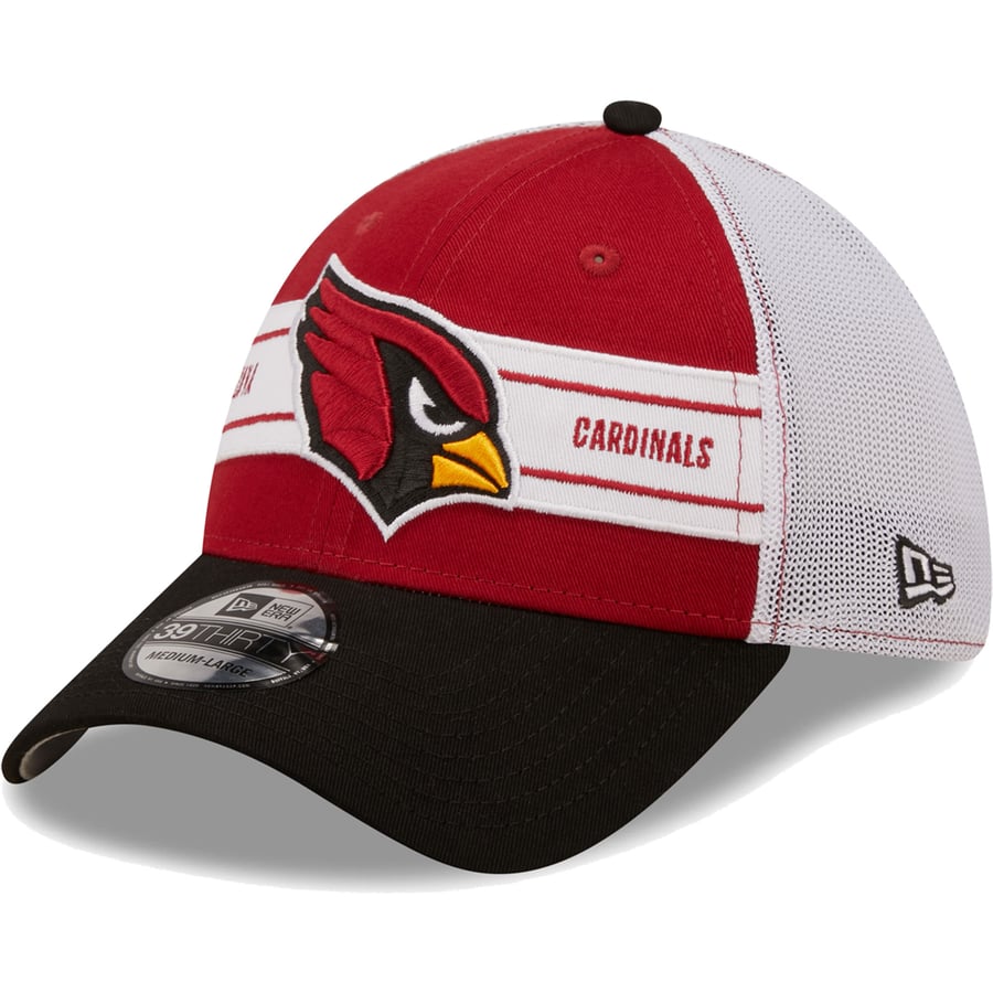 Banded Cardinal New Era Arizona Cardinals Cardinal/Black Team Banded 39THIRTY Flex Hat