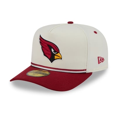 Arizona Cardinals New Era Vintage A-Frame 59FIFTY Fitted Hat - Cream/Cardinal