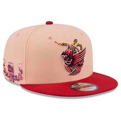 Arizona Cardinals New Era Corazon Cardenal Collection 9FIFTY Snapback Hat - Light Orange/Cardinal