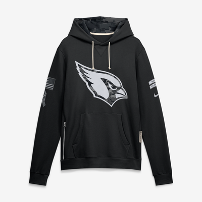  Arizona Cardinals Nike 2026 Salute to Service Sideline Dri-FIT Pullover Hoodie - Black