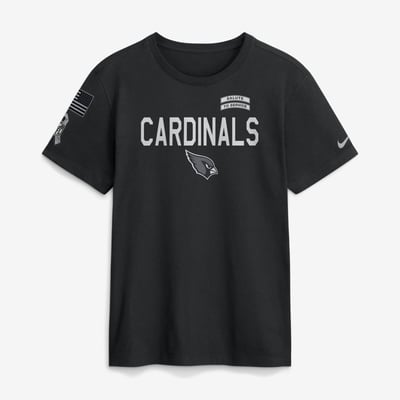  Arizona Cardinals Nike 2026 Salute to Service Sideline Dri-FIT T-Shirt - Black