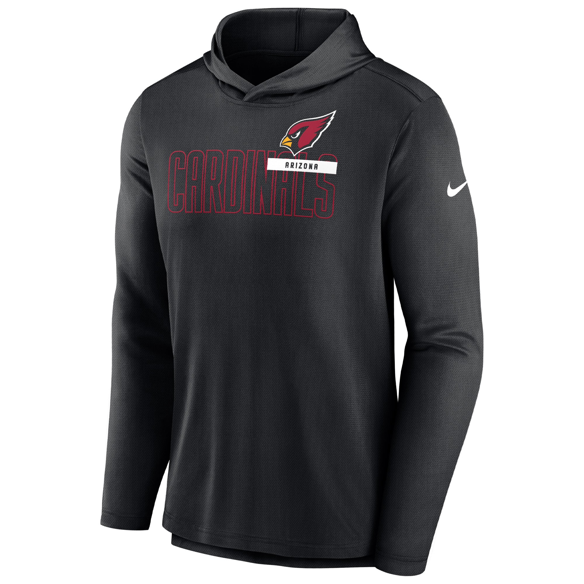 Men's Arizona Cardinals Nike Black Lightweight Performance Hooded
