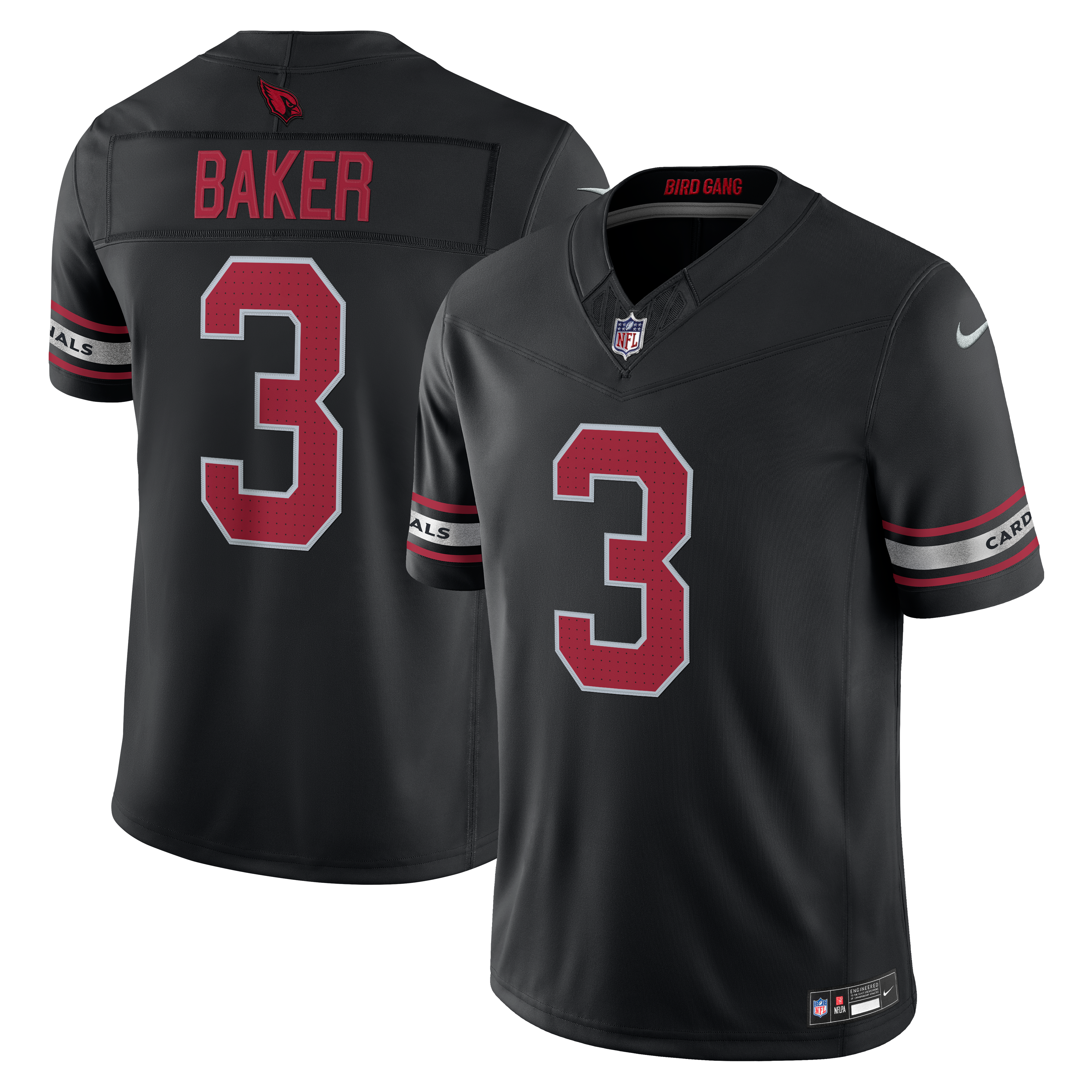 Budda Baker Arizona Cardinals Alternate Vapor F.U.S.E. Stitched Limited Jersey Black