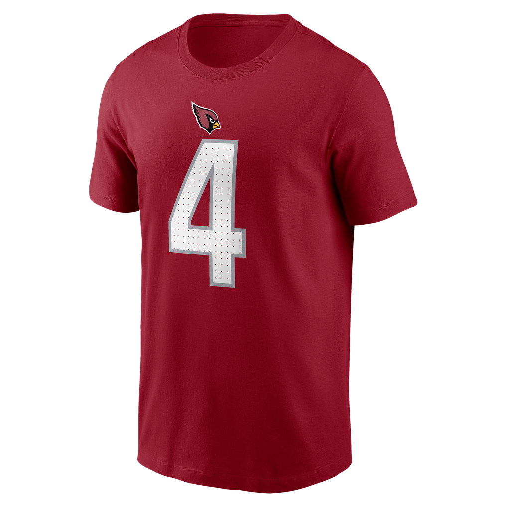Men's Arizona Cardinals Jeremiyah Love Nike Cardinal Name & Number T-Shirt