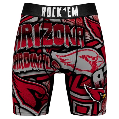  Arizona Cardinals Rock Em Sketched Out Boxer Briefs - Cardinal