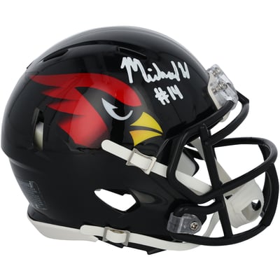 Michael Wilson Arizona Cardinals Autographed Fanatics Authentic Riddell 2022 Alternate Speed Mini Helmet